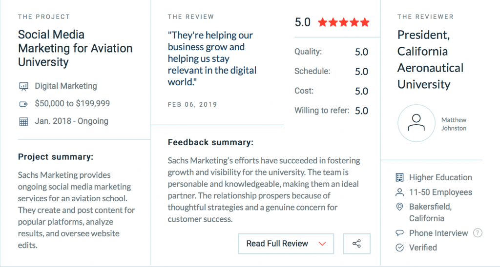 Sachs Marketing Group Honored as Leading Design Agency on Clutch - Sachs Marketing Group