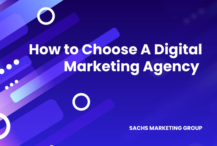 abstract lines with text "How to Choose A Digital Marketing Agency"