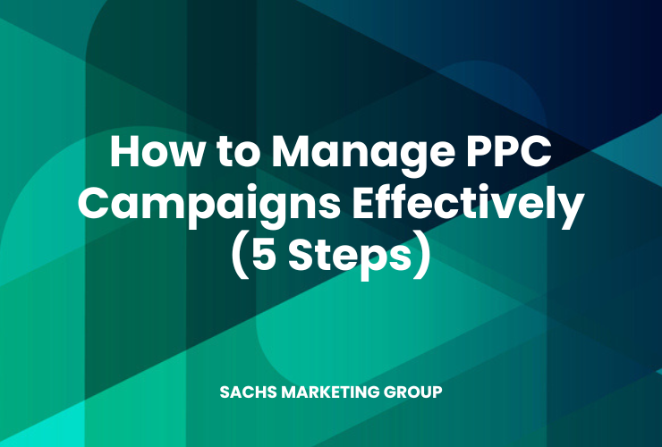 illustration with text "How to Manage PPC Campaigns Effectively (5 Steps)"