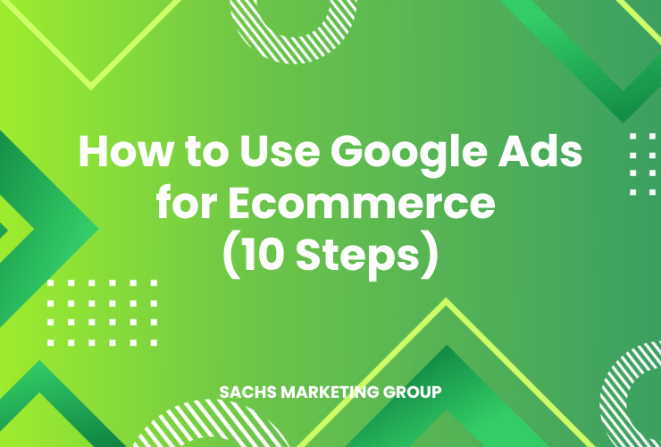 illustration with text "How to Use Google Ads for Ecommerce"
